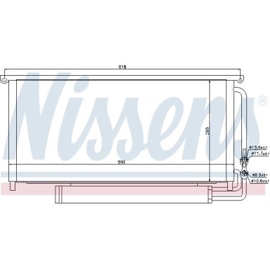 Nissens | Kondensator, Klimaanlage | 94840