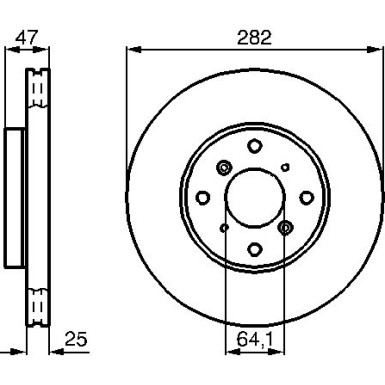 BOSCH | Bremsscheibe | 0 986 478 982