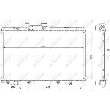 NRF | Kühler, Motorkühlung | 506725