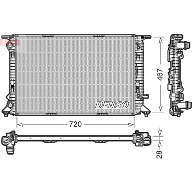 Denso | Kühler, Motorkühlung | DRM02021