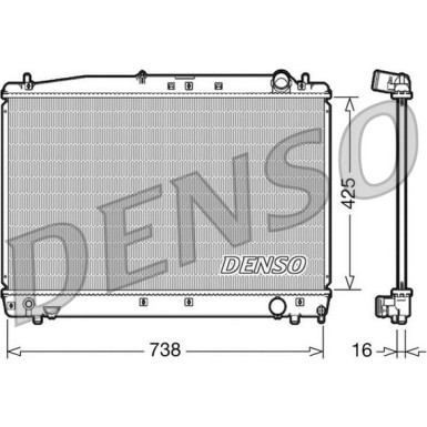 Denso | Kühler, Motorkühlung | DRM50033