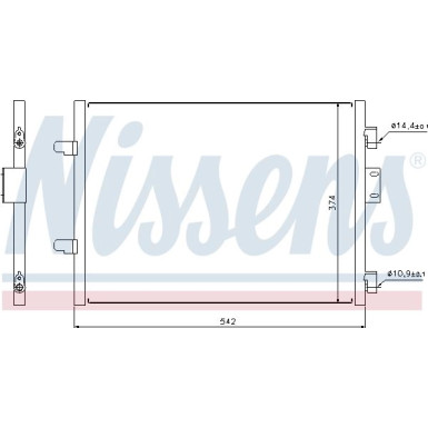 Nissens | Kondensator, Klimaanlage | 94656