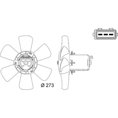 Mahle | Lüfter, Motorkühlung | CFF 7 000S