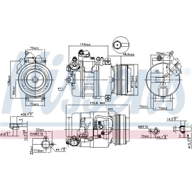 Nissens | Kompressor, Klimaanlage | 89080