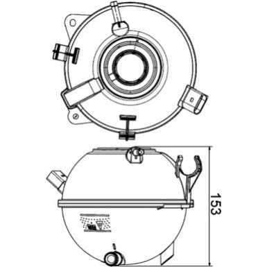 Mahle | Ausgleichsbehälter, Kühlmittel | CRT 19 000S