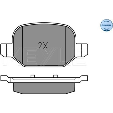 Meyle | Bremsbelagsatz, Scheibenbremse | 025 256 5217