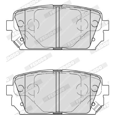 Ferodo | Bremsbelagsatz, Scheibenbremse | FDB4193