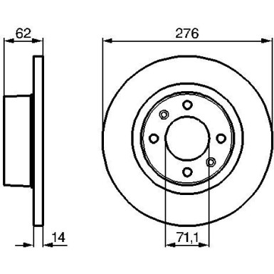 BOSCH | Bremsscheibe | 0 986 478 981