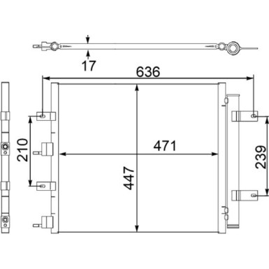 Mahle | Kondensator, Klimaanlage | AC 481 000S