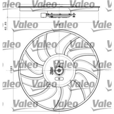 Valeo | Lüfter, Motorkühlung | 696350