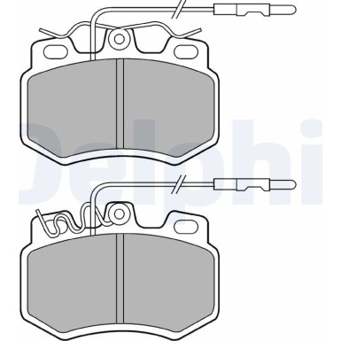 Delphi | Bremsbelagsatz, Scheibenbremse | LP493