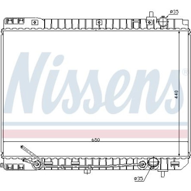 Nissens | Kühler, Motorkühlung | 66759