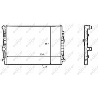NRF | Kühler, Motorkühlung | 58392