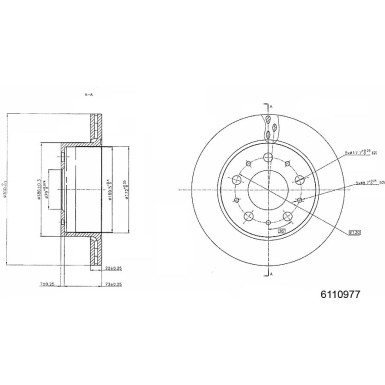 Metzger | Bremsscheibe | 6110977