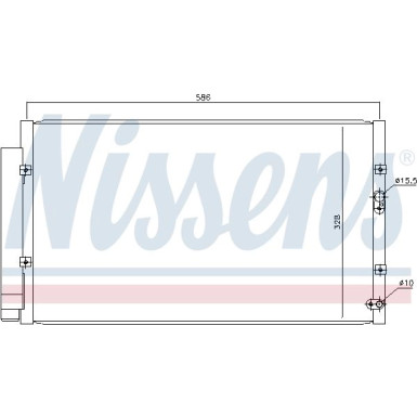 Nissens | Kondensator, Klimaanlage | 940366