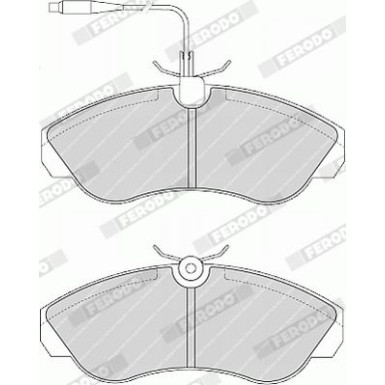 Ferodo | Bremsbelagsatz, Scheibenbremse | FVR968