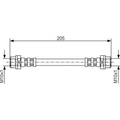 BOSCH | Bremsschlauch | 1 987 476 477