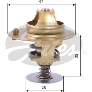 Gates | Thermostat, Kühlmittel | TH14178G1