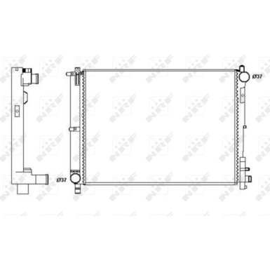 NRF | Kühler, Motorkühlung | 58263A