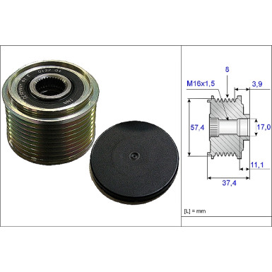 INA | Generatorfreilauf | 535 0068 10