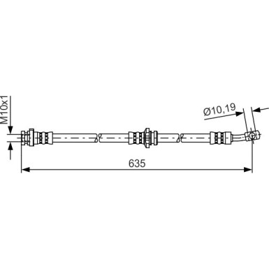 BOSCH | Bremsschlauch | 1 987 481 432