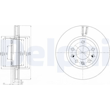 Delphi | Bremsscheibe | BG4149