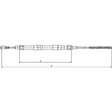 Textar | Seilzug, Feststellbremse | 44008500