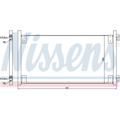 Nissens | Kondensator, Klimaanlage | 94596