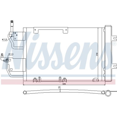 Nissens | Kondensator, Klimaanlage | 940052