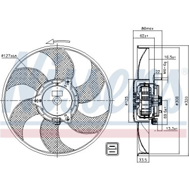 Nissens | Lüfter, Motorkühlung | 85705