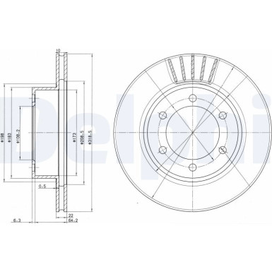 Delphi | Bremsscheibe | BG3535