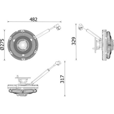 Mahle | Kupplung, Kühlerlüfter | CFC 269 000P