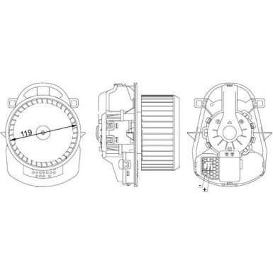 Mahle | Innenraumgebläse | AB 258 000S