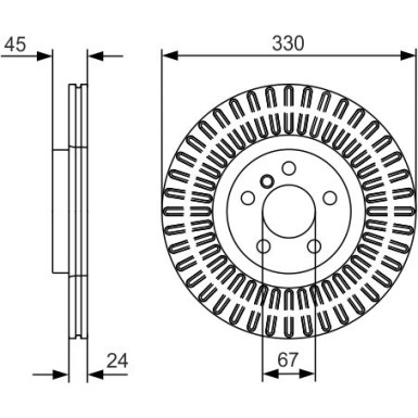 BOSCH | Bremsscheibe | 0 986 479 C94