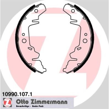 Zimmermann | Bremsbackensatz | 10990.107.1