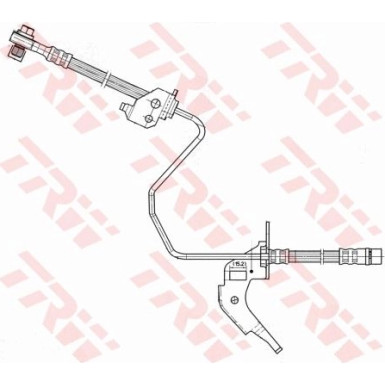 TRW | Bremsschlauch | PHD566