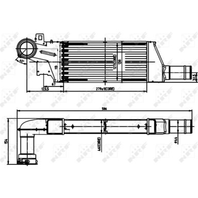 NRF | Ladeluftkühler | 30903