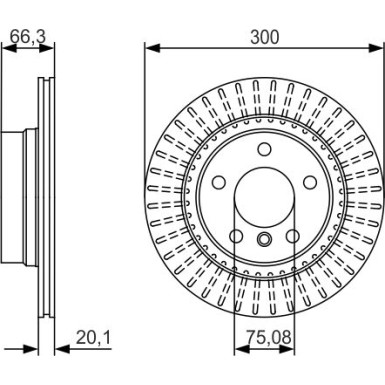 BOSCH | Bremsscheibe | 0 986 479 044