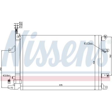 Nissens | Kondensator, Klimaanlage | 940103