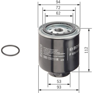 BOSCH | Kraftstofffilter | F 026 402 223