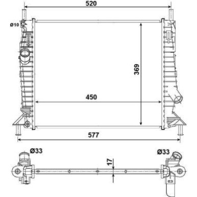 NRF | Kühler, Motorkühlung | 53028