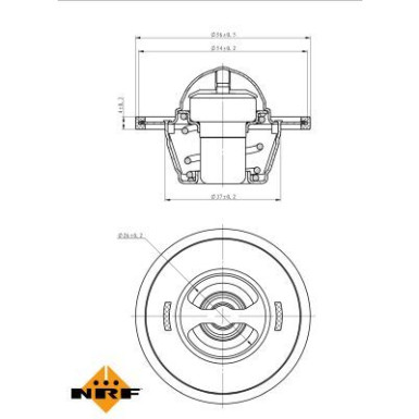 NRF | Thermostat, Kühlmittel | 725155