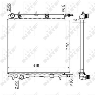 NRF | Kühler, Motorkühlung | 50430A