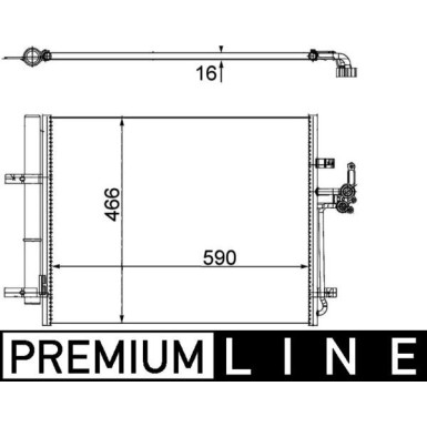 Mahle | Kondensator, Klimaanlage | AC 500 000P