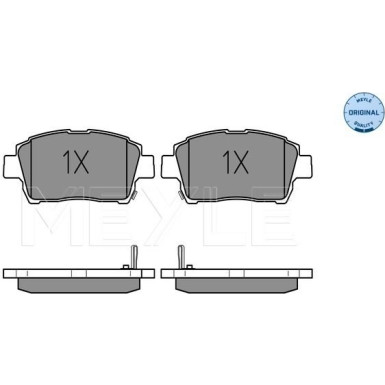 Meyle | Bremsbelagsatz, Scheibenbremse | 025 235 1017