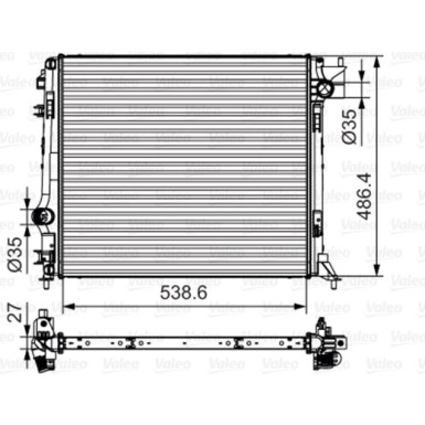 Valeo | Kühler, Motorkühlung | 701641