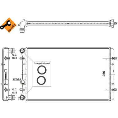 NRF | Kühler, Motorkühlung | 509529