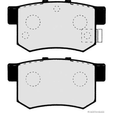 Herth+Buss Jakoparts | Bremsbelagsatz, Scheibenbremse | J3614008