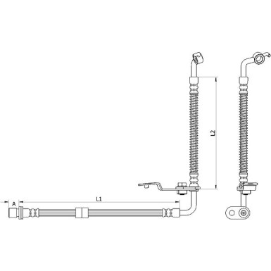 Metzger | Bremsschlauch | 4110878