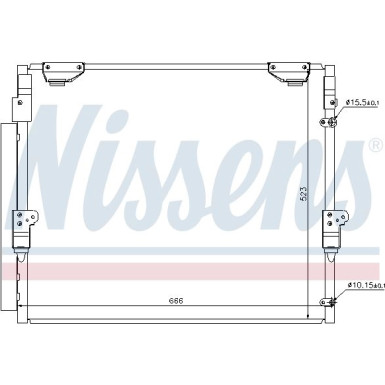 Nissens | Kondensator, Klimaanlage | 940304